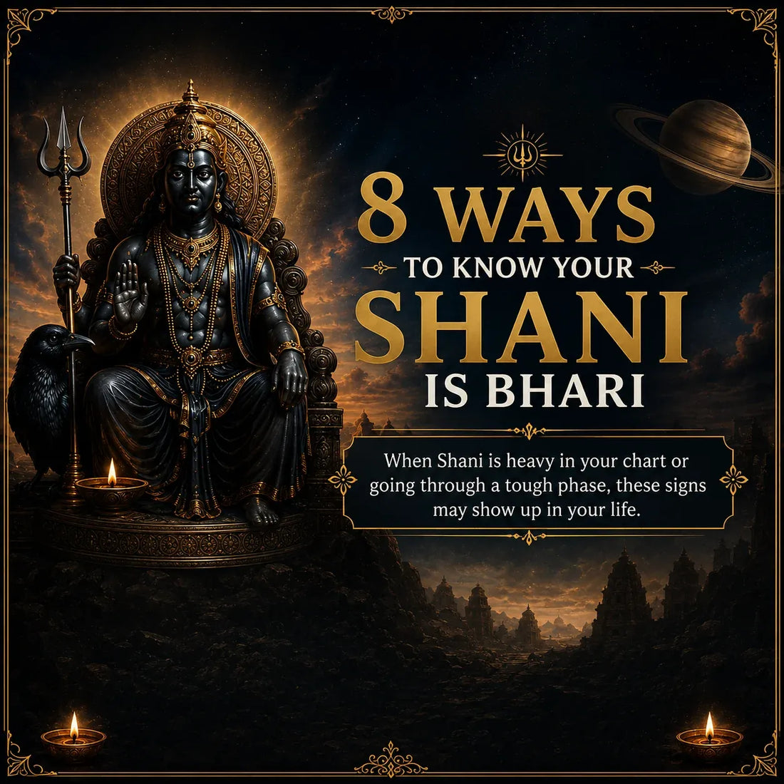 8 Signs Your Shani Might Feel “Bhaari”