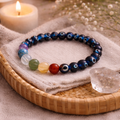 Evil Eye 7 Chakra Crystal Bracelet