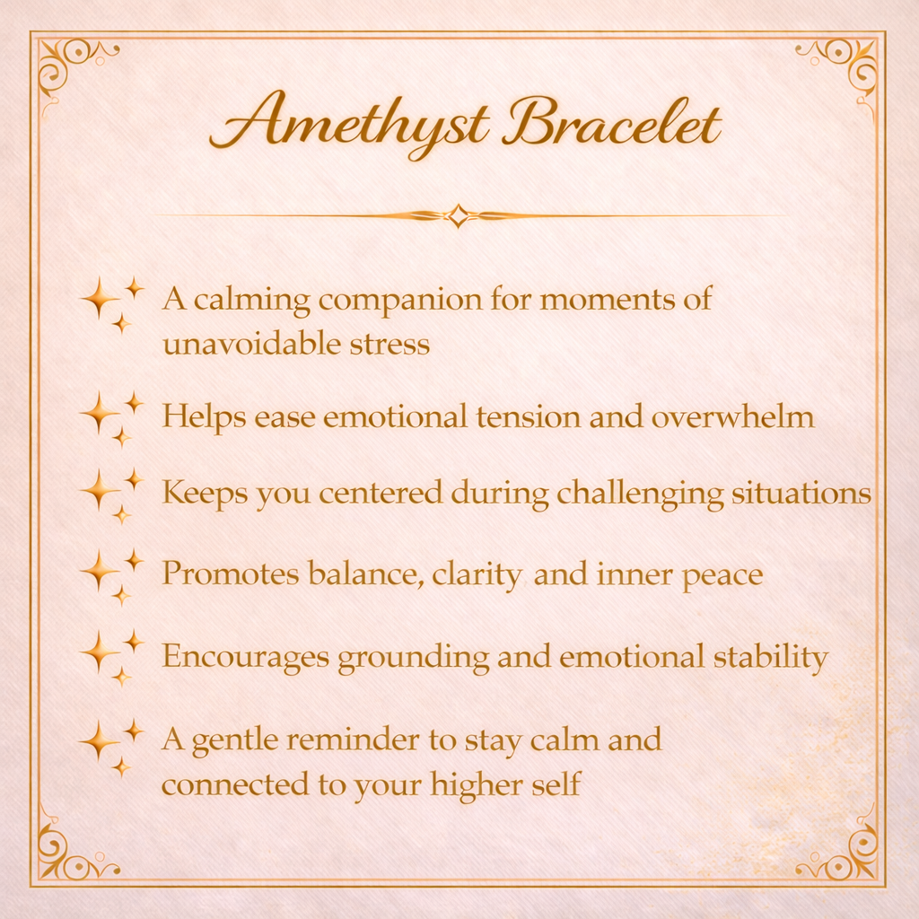 Amethyst Crystal Bracelet