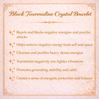 Black Tourmaline Crystal Bracelet