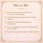 Black Tourmaline Crystal Bracelet