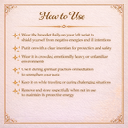 Black Magic Protection Crystal Bracelet