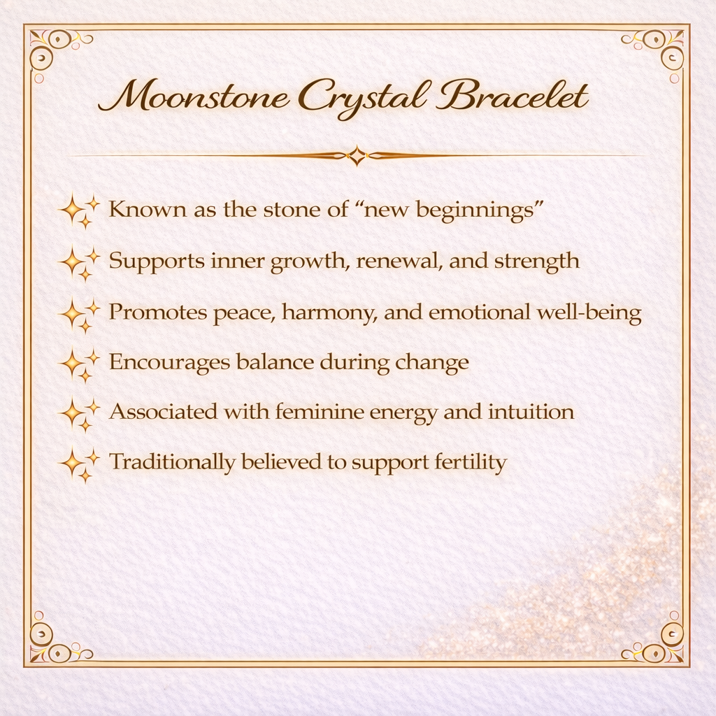 Moonstone Crystal Bracelet