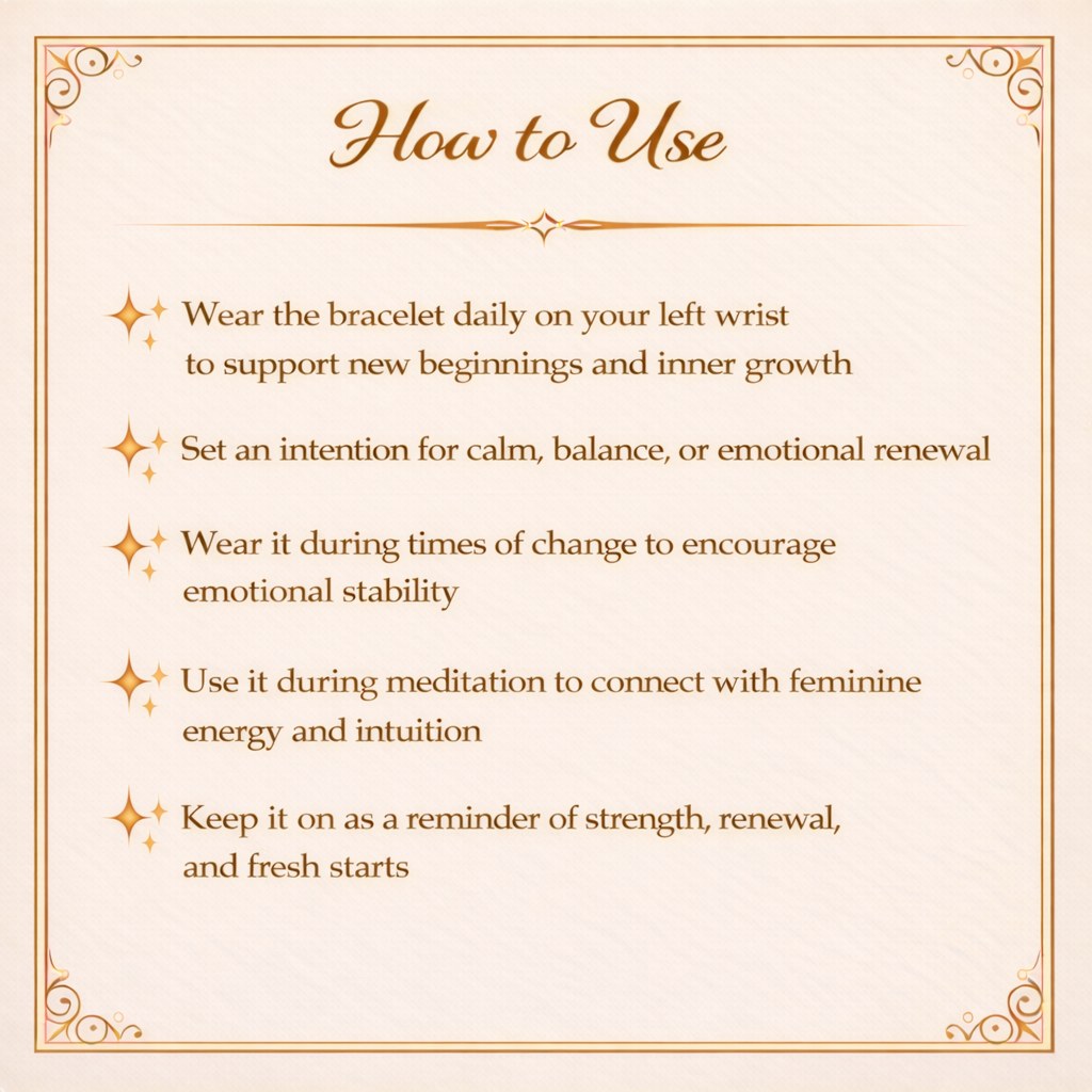 Moonstone Crystal Bracelet