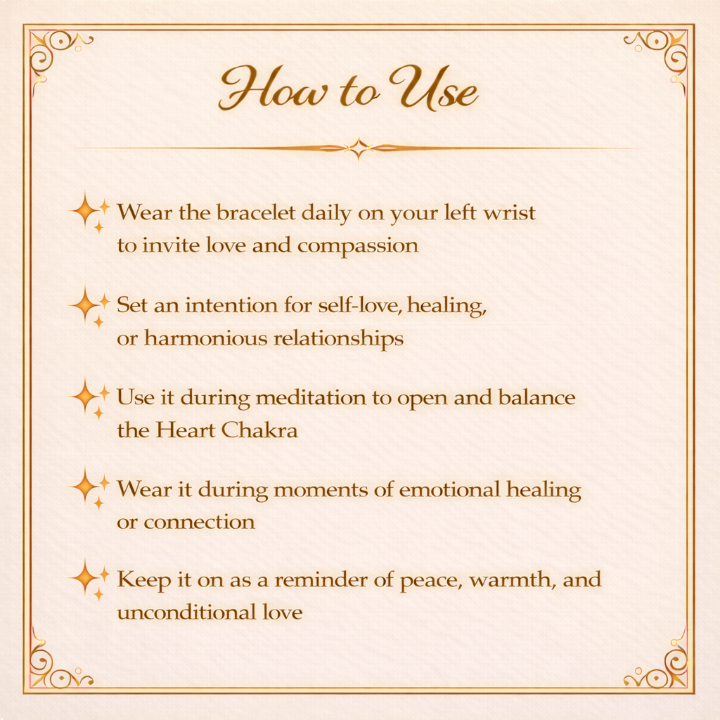 Rose Quartz Crystal Bracelet