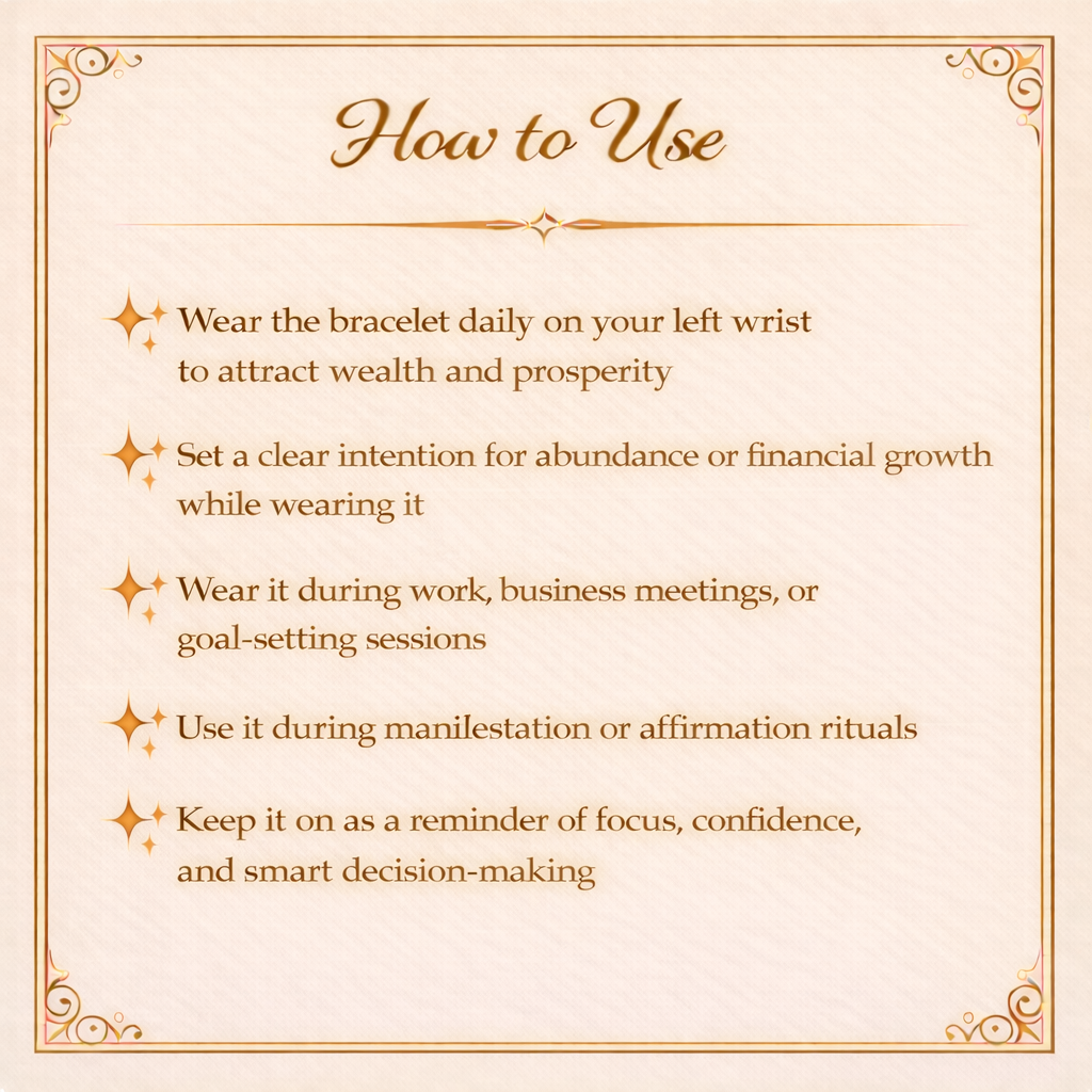 Wealth & Abundance Crystal Bracelet