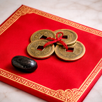 Feng Shui Coins & Black Tourmaline Crystal