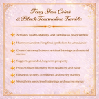 Feng Shui Coins & Black Tourmaline Crystal