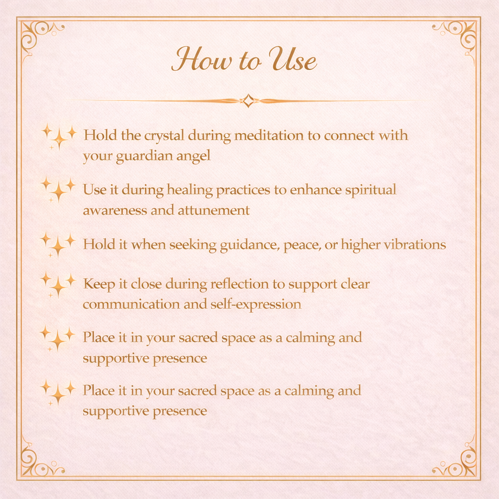 Angelite Heart Crystal