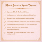 Rose Quartz Heart Crystal