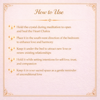 Rose Quartz Heart Crystal