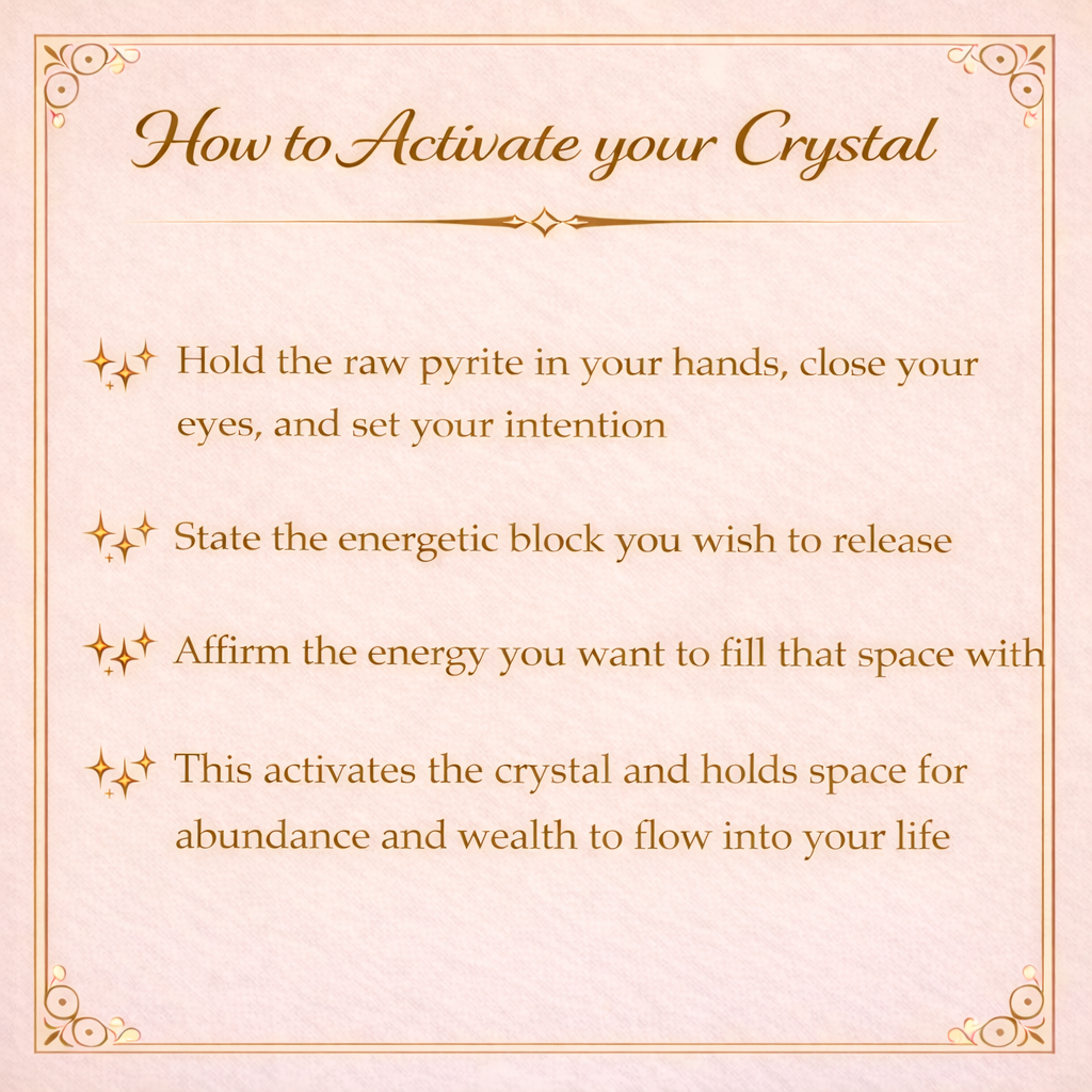 Raw Pyrite Crystal Stone