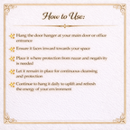 Black Tourmaline & Selenite Door Hanger