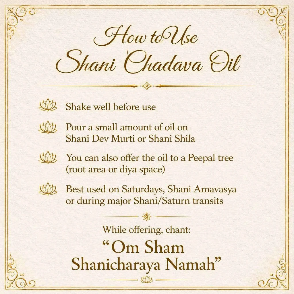 Shani Chadava Oil